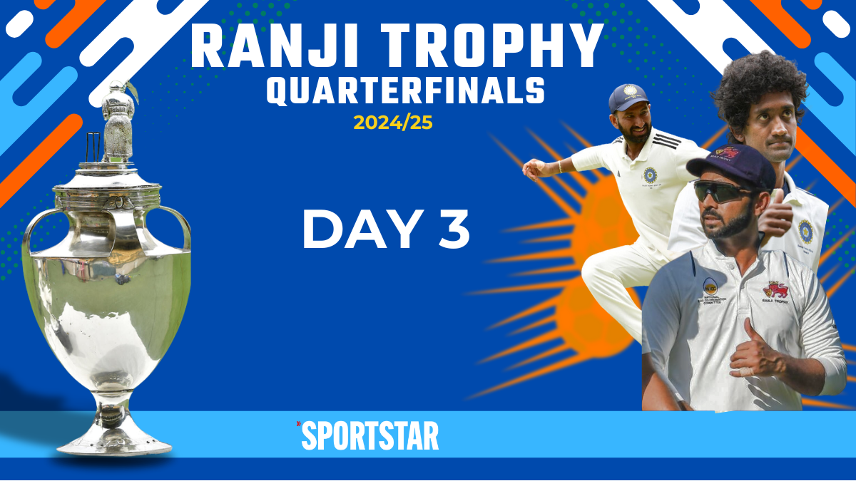 Ranji Trophy Live Score, Day 3 Quarterfinals: Rahane, Sky batting for Mumbai; J&K 80/3, leads KER by 79 runs; GUJ leads by 250 vs SAU